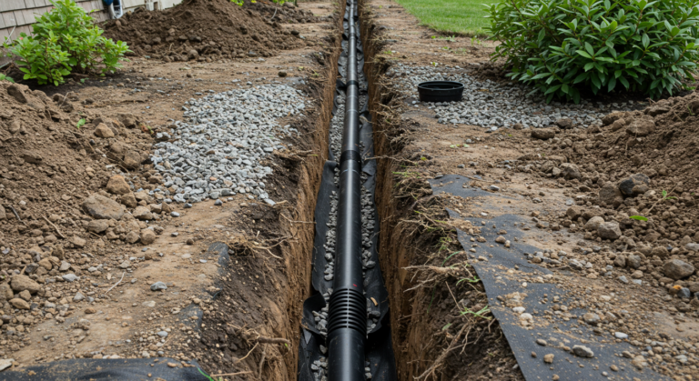 French Drain Installation – Fast & Effective