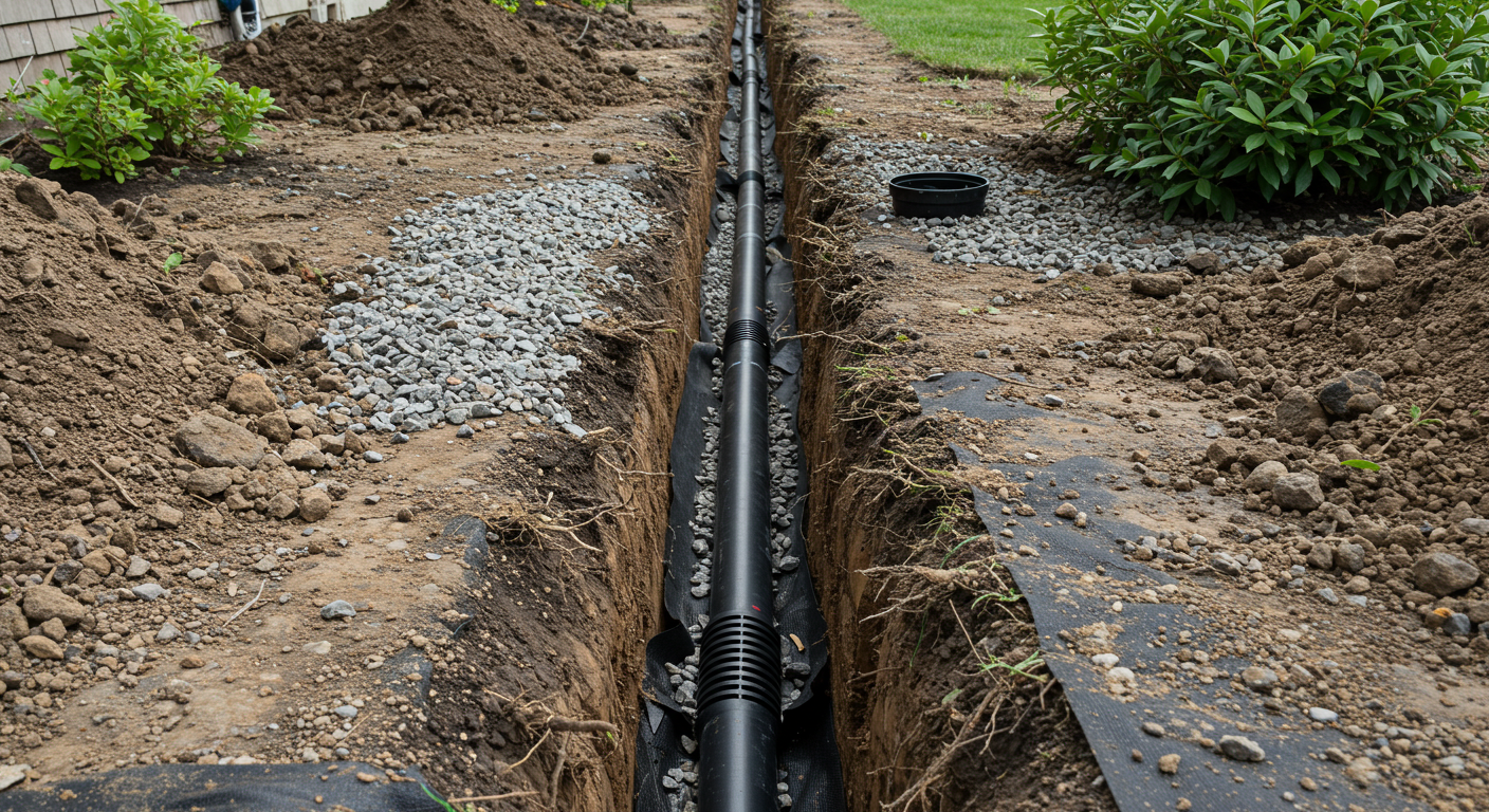 French Drain Installation - Fast & Effective
