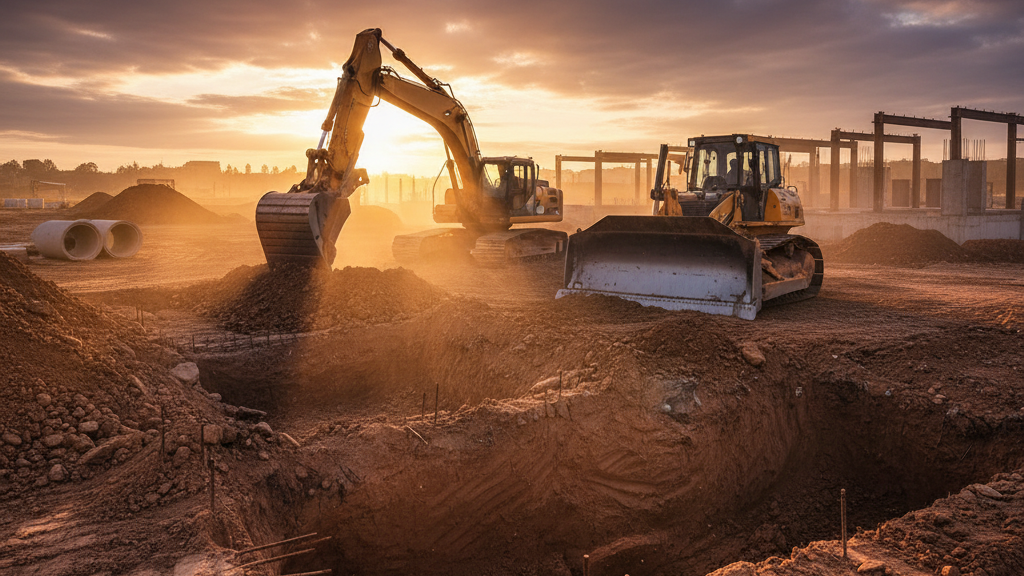 Timeline for December Construction Site Preparation