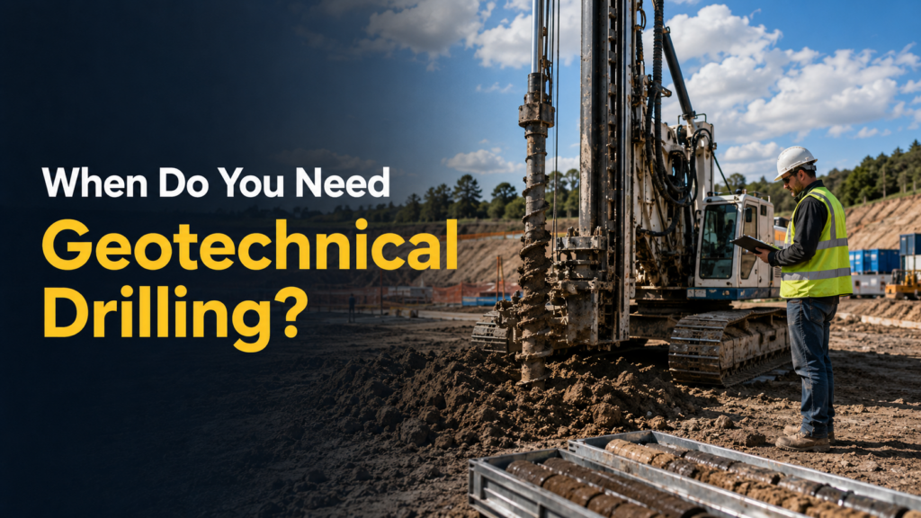 Geotechnical drilling